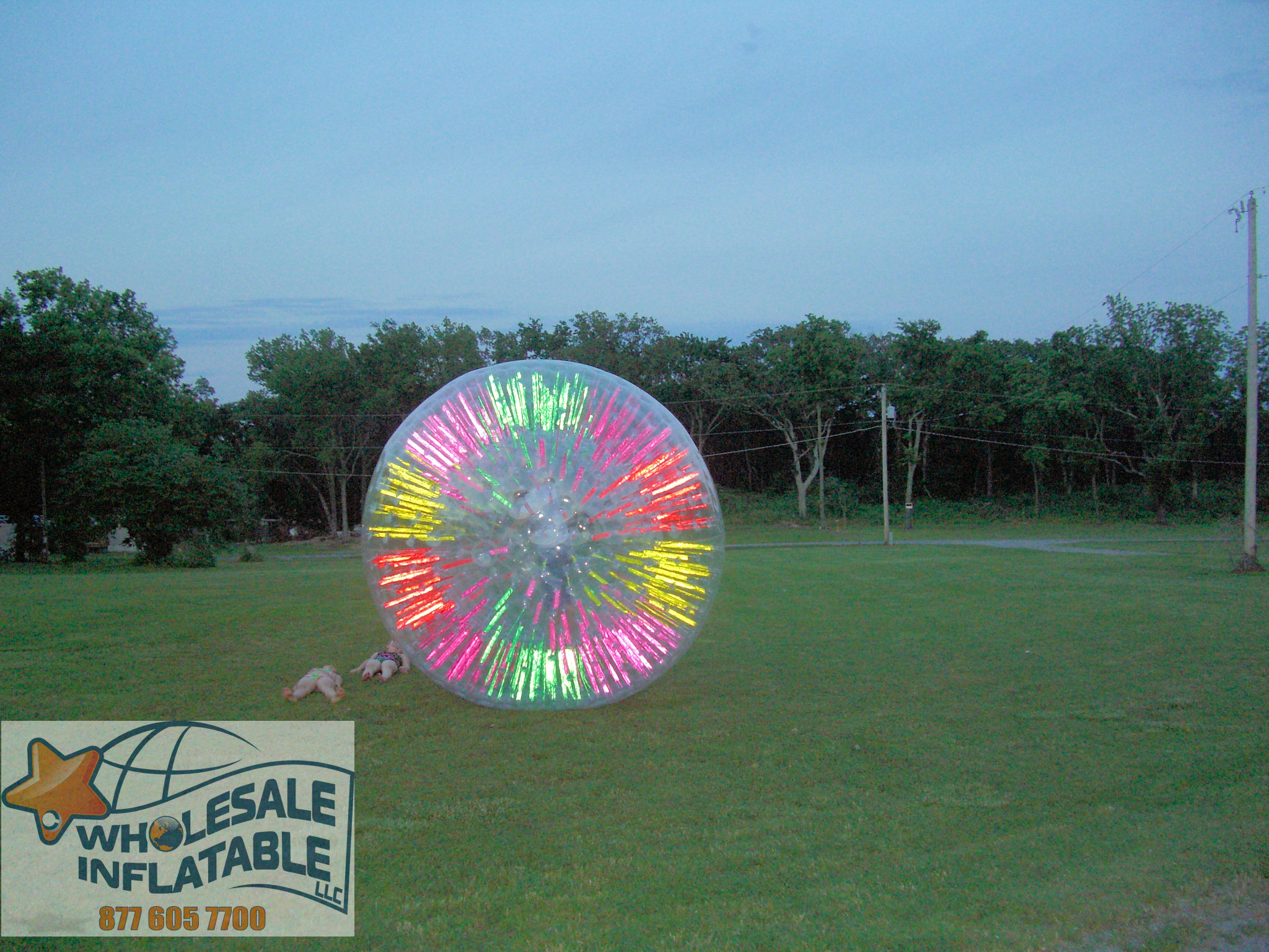 Glowing Human Hamster Ball